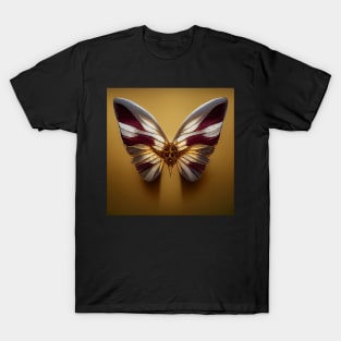 red, gold and diamond butterfly 04 T-Shirt